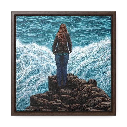 Sirens of the Sea - Strength in Solitude - Framed Canvas Print