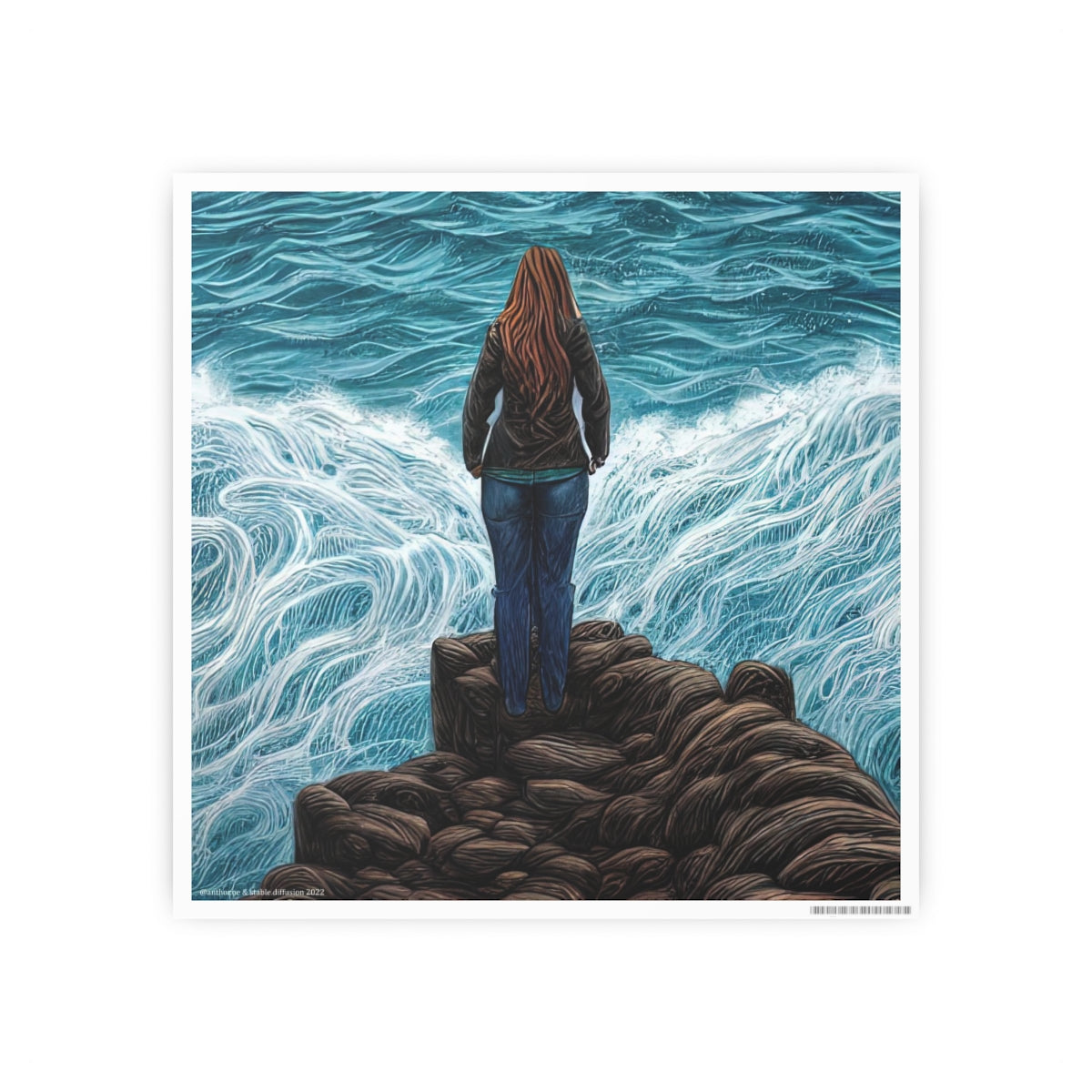 Sirens of the Sea - Strength in Solitude - Photo Art Paper Poster